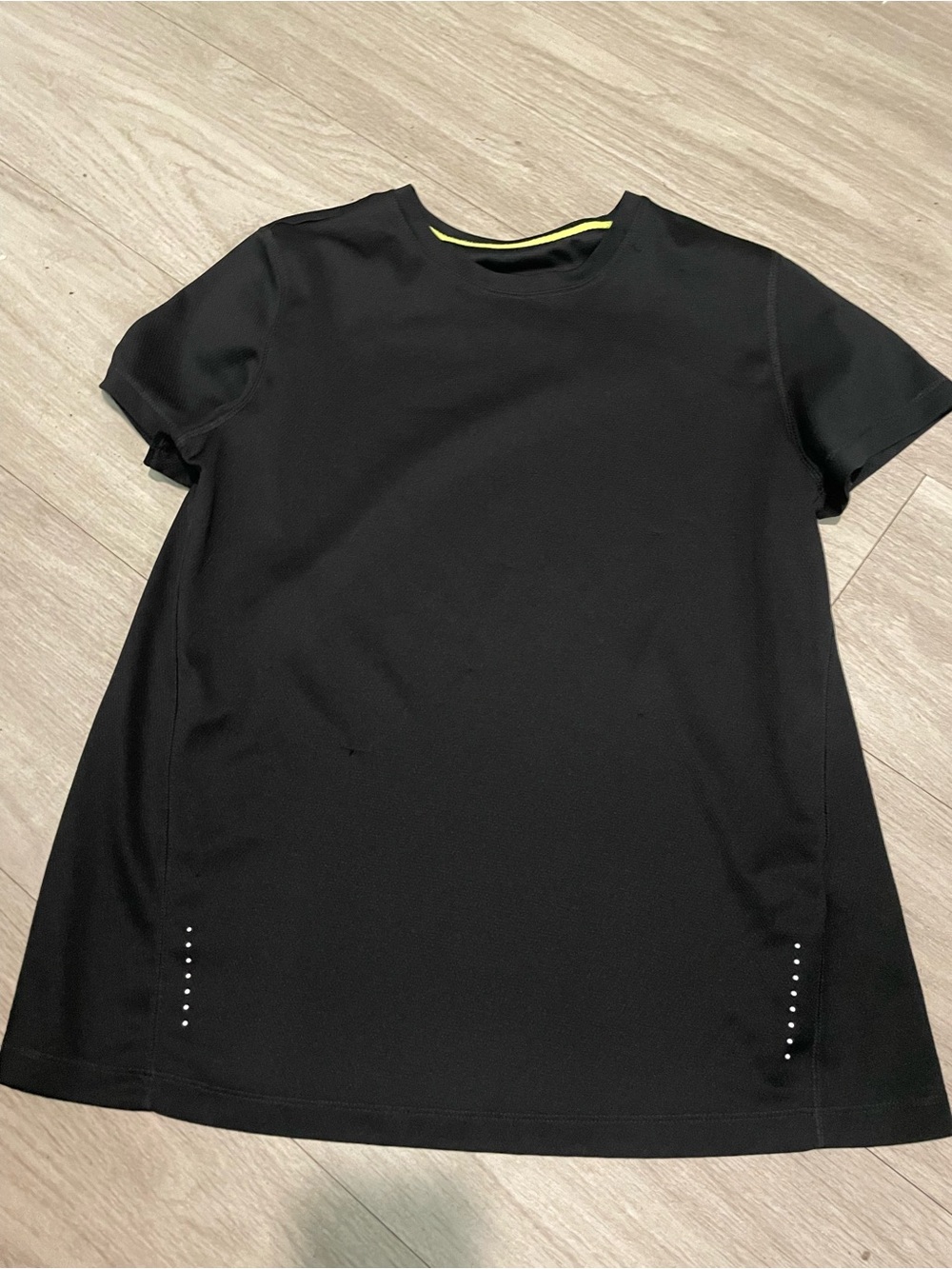 Black Women's Short Sleeve Performance Top